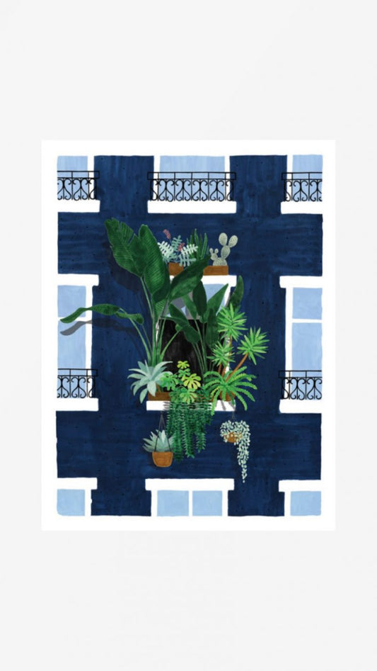 Illustration Sur le balcon