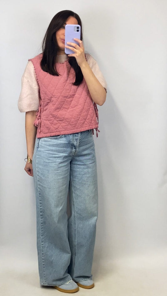 Plastron Malo vieux rose