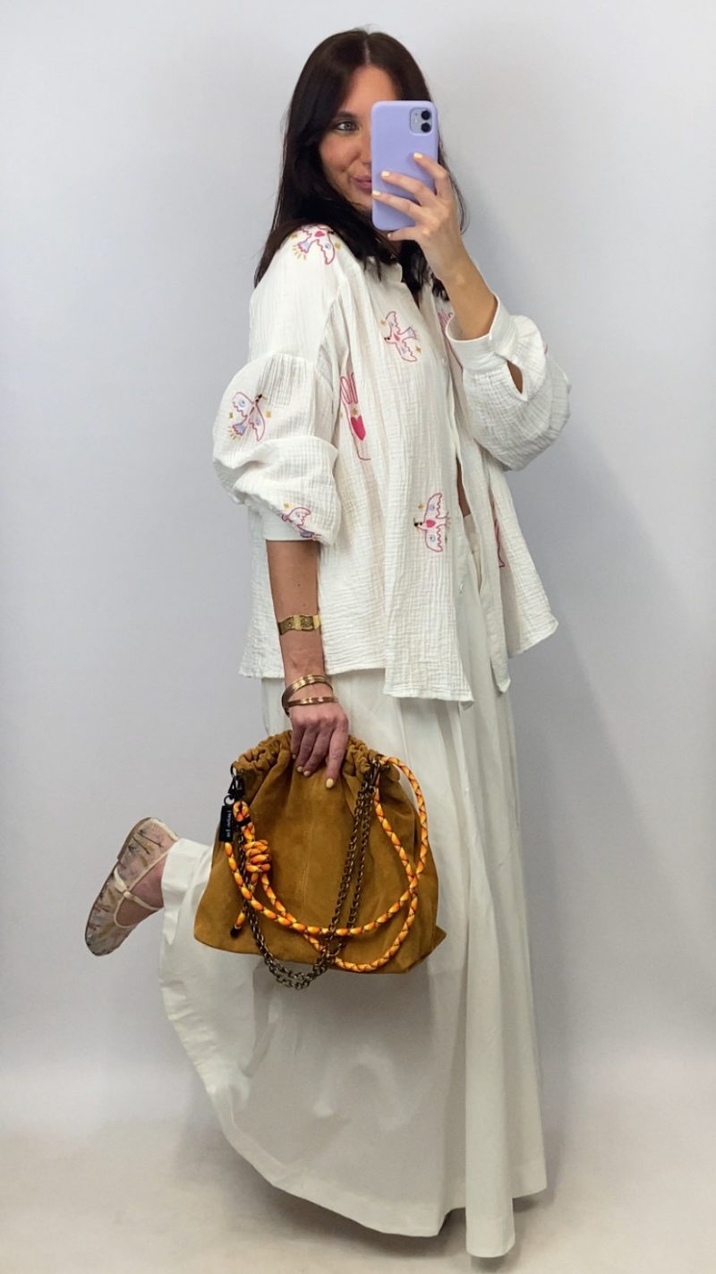 Sac Sasha suede camel