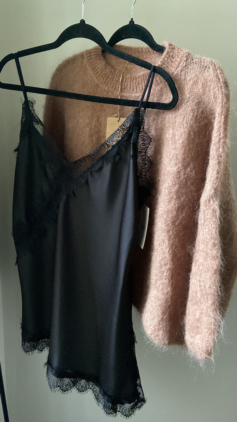 Pull oversize Kid Mohair Noémie camel