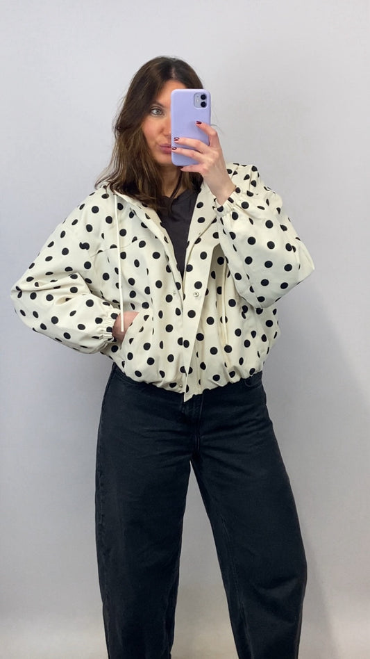 Veste légère à pois