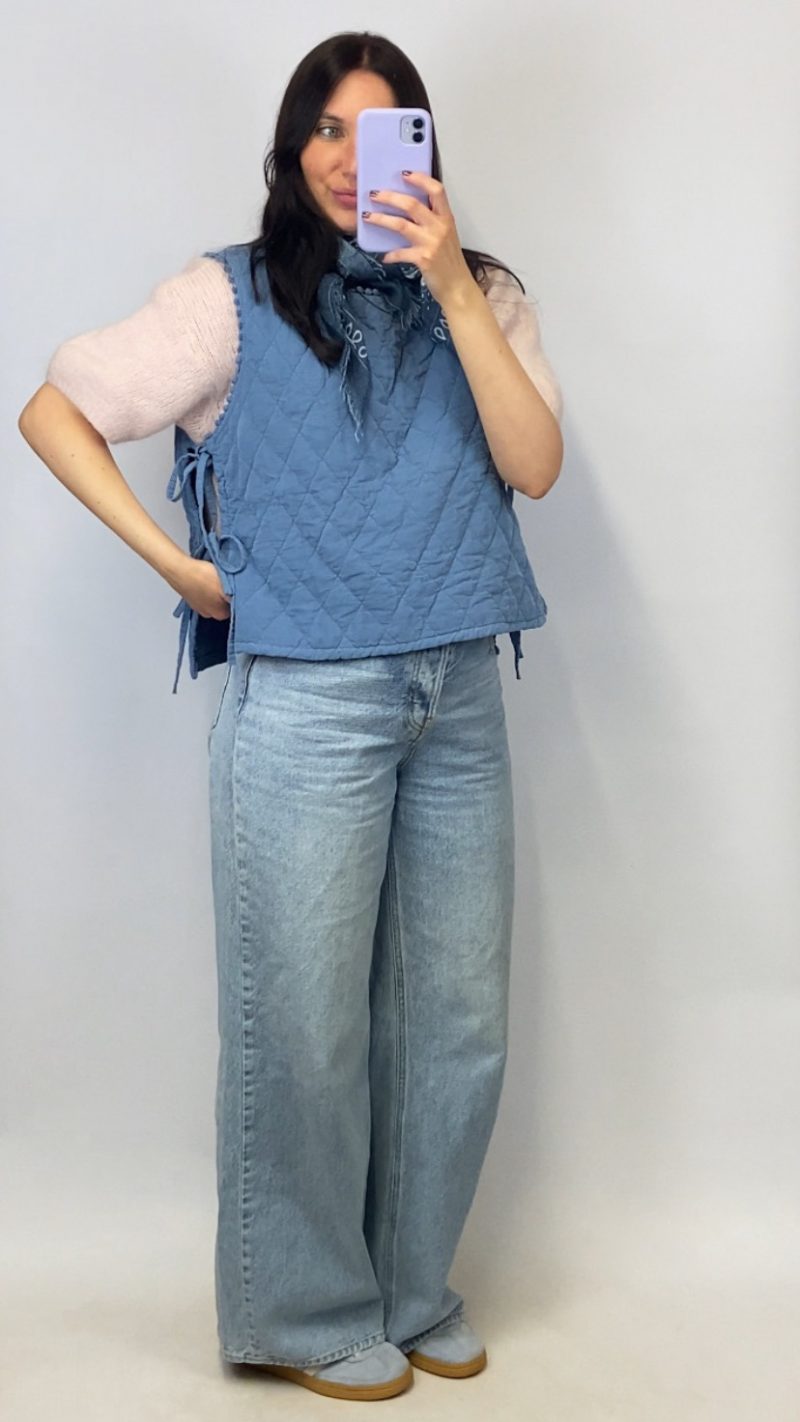 Plastron Malo bleu jean
