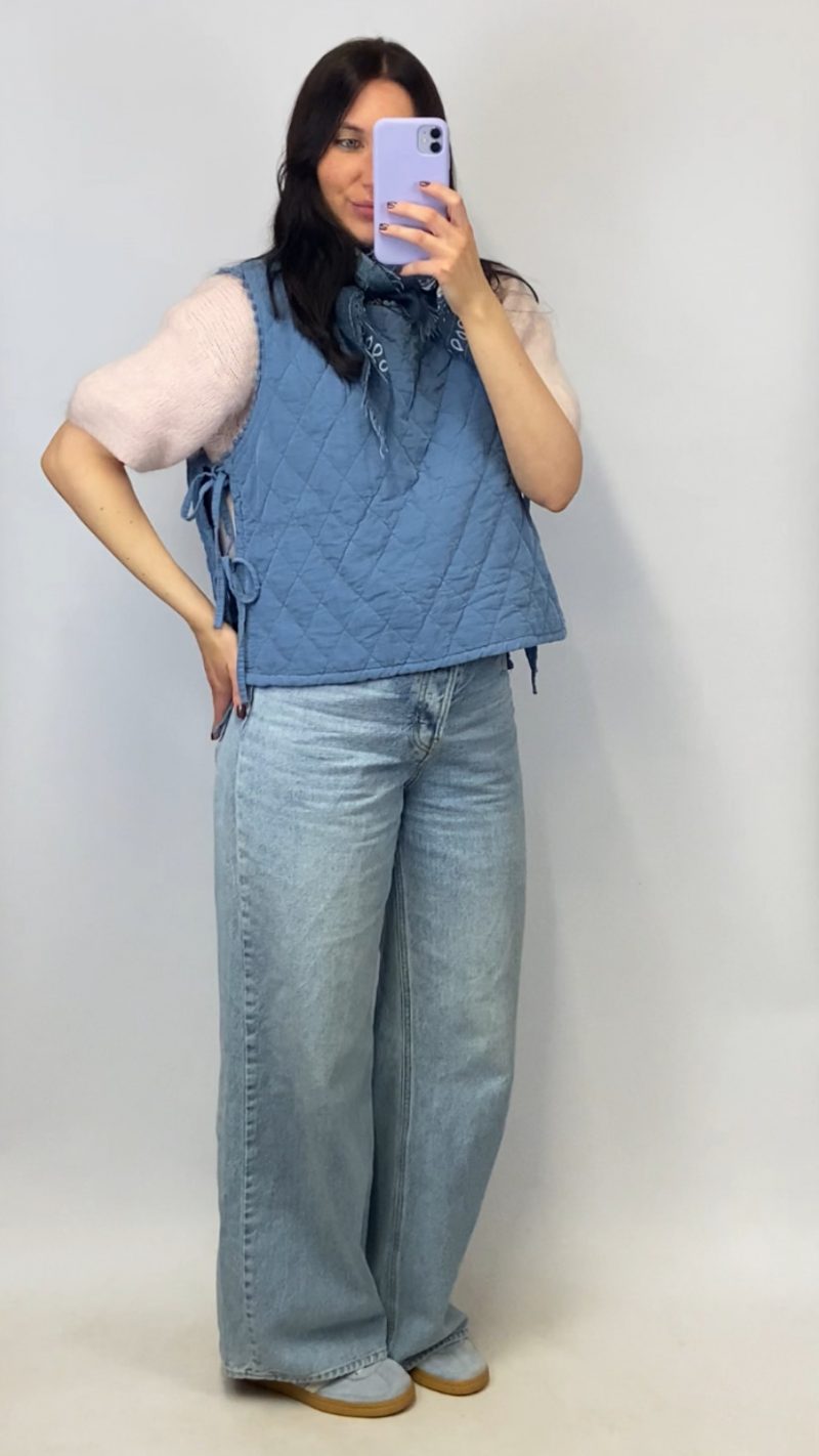 Plastron Malo bleu jean