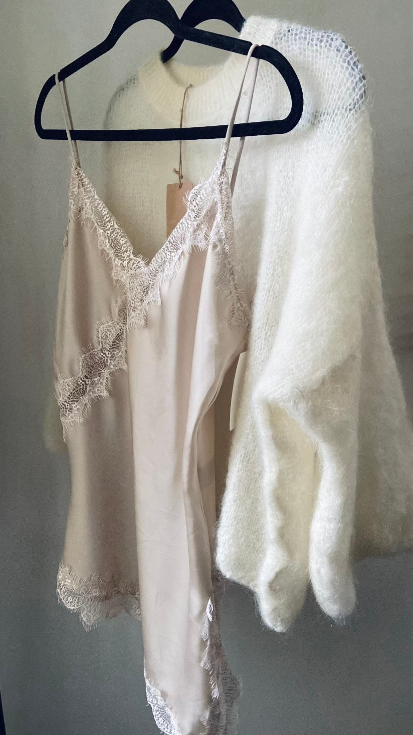 Pull oversize Kid Mohair Noémie écru