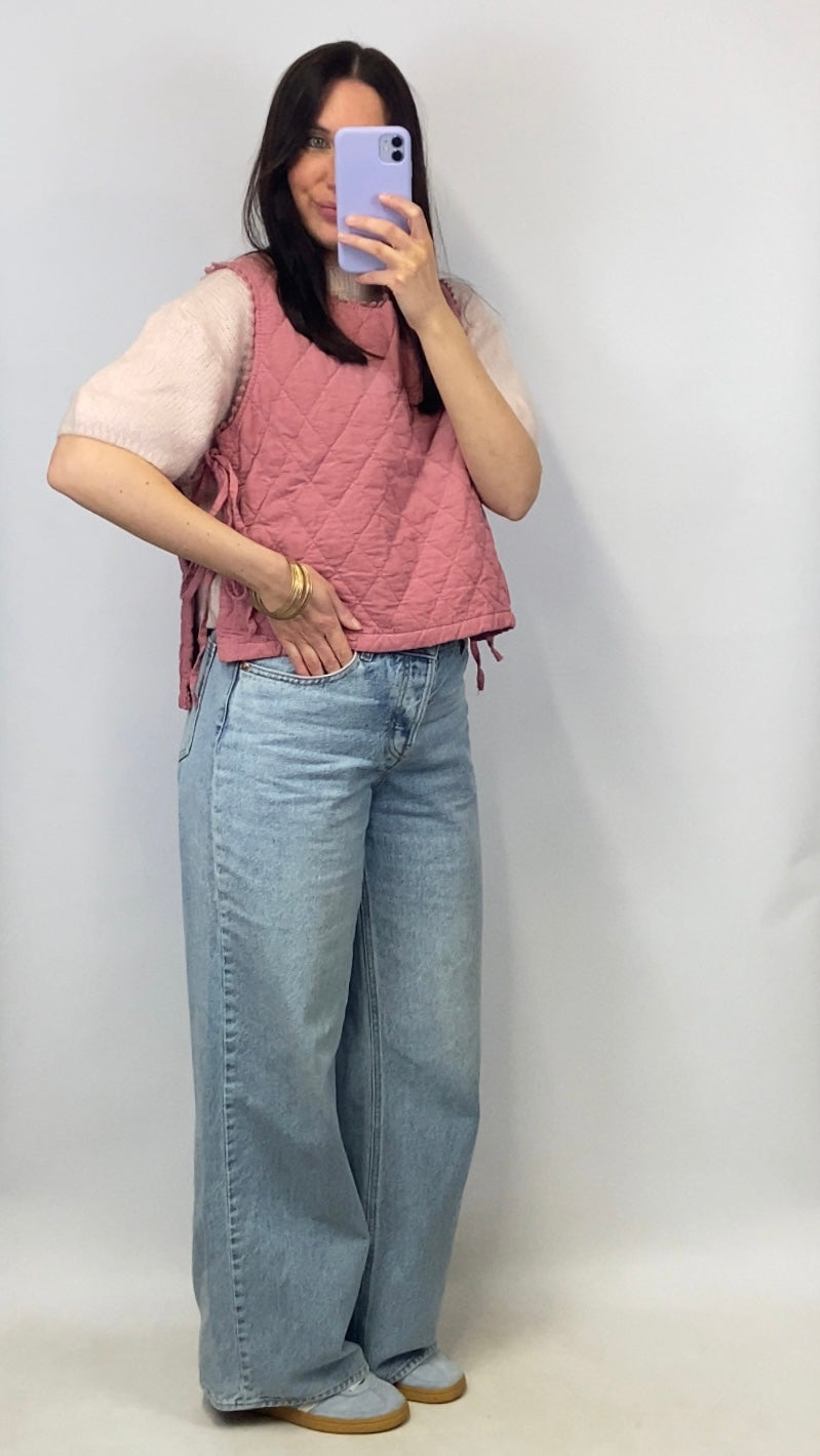 Plastron Malo vieux rose