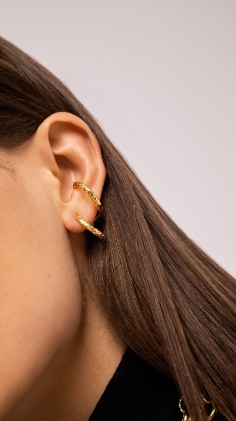 Boucles | Manchettes d’oreilles Clélia Dorées