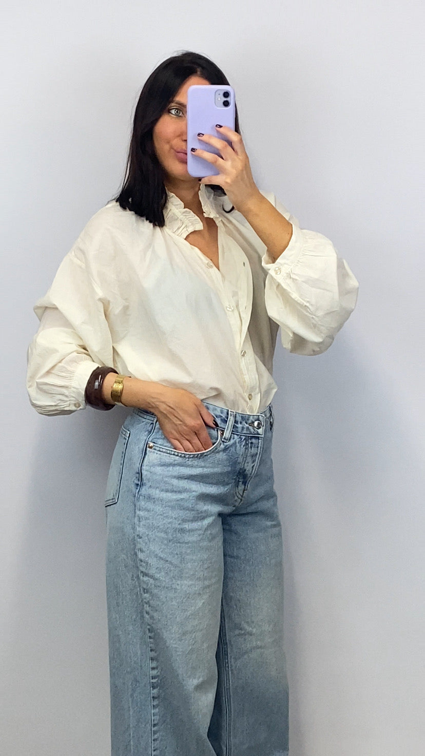 Chemise oversize Louison écrue