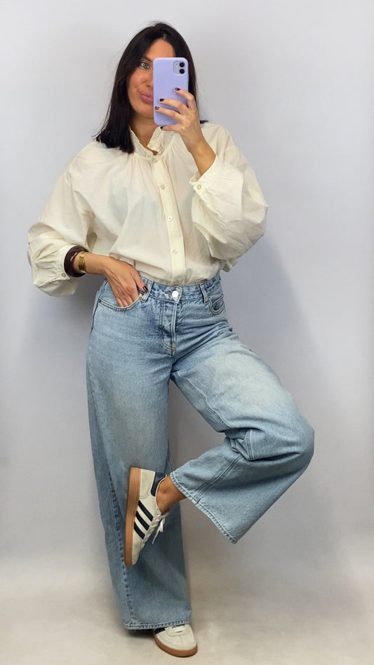 Chemise oversize Louison écrue