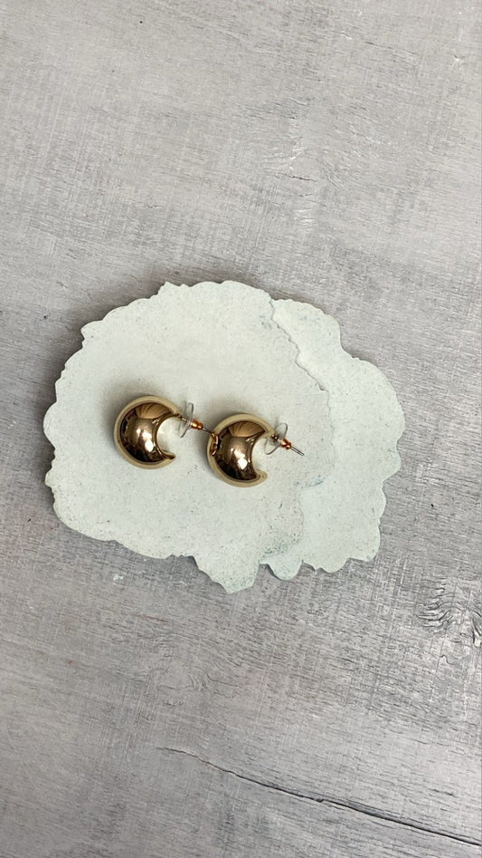 Créoles bombées dorées Nérée