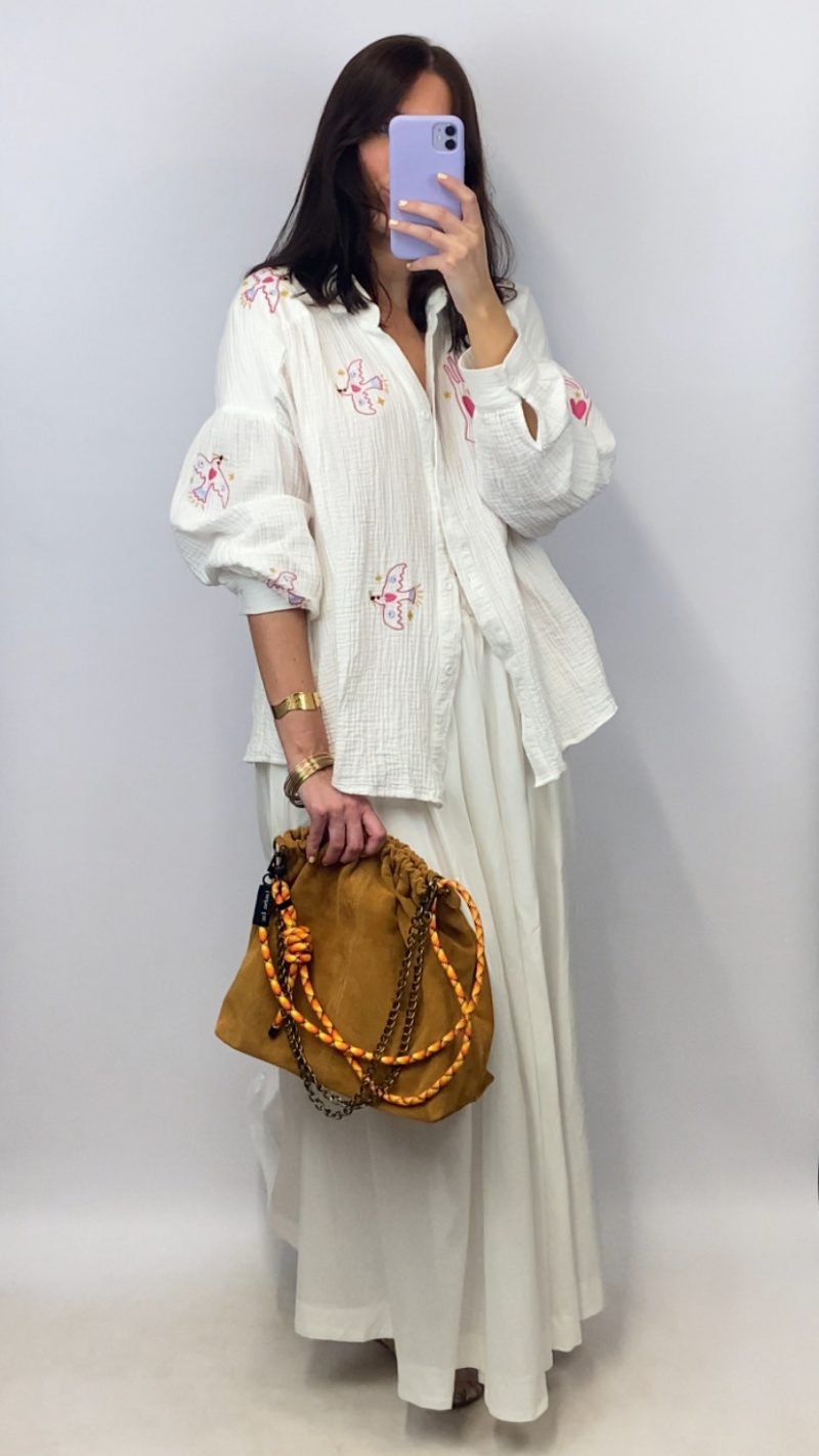 Sac Sasha suede camel