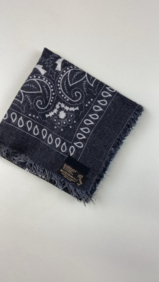 Foulard écharpe légère Tessa noir/gris anthracite