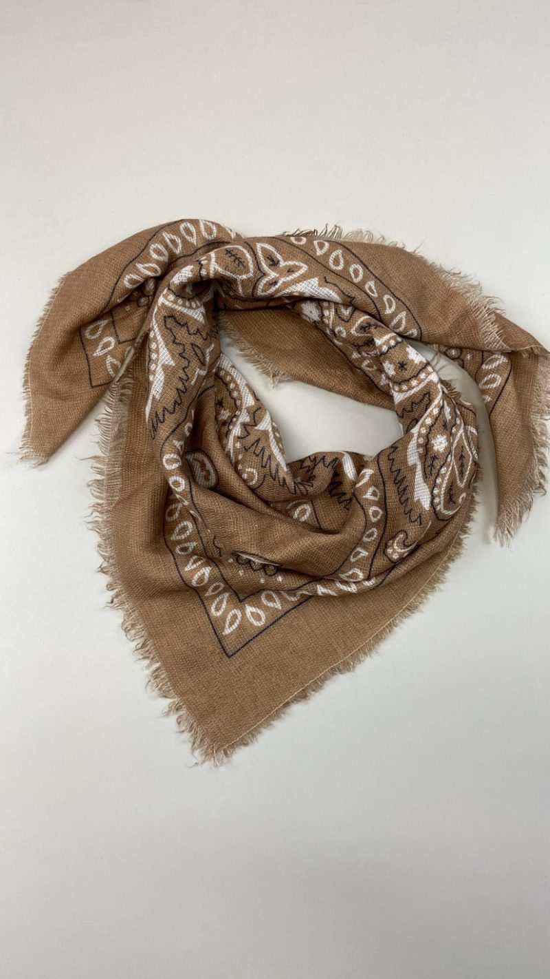 Foulard écharpe légère Tessa camel