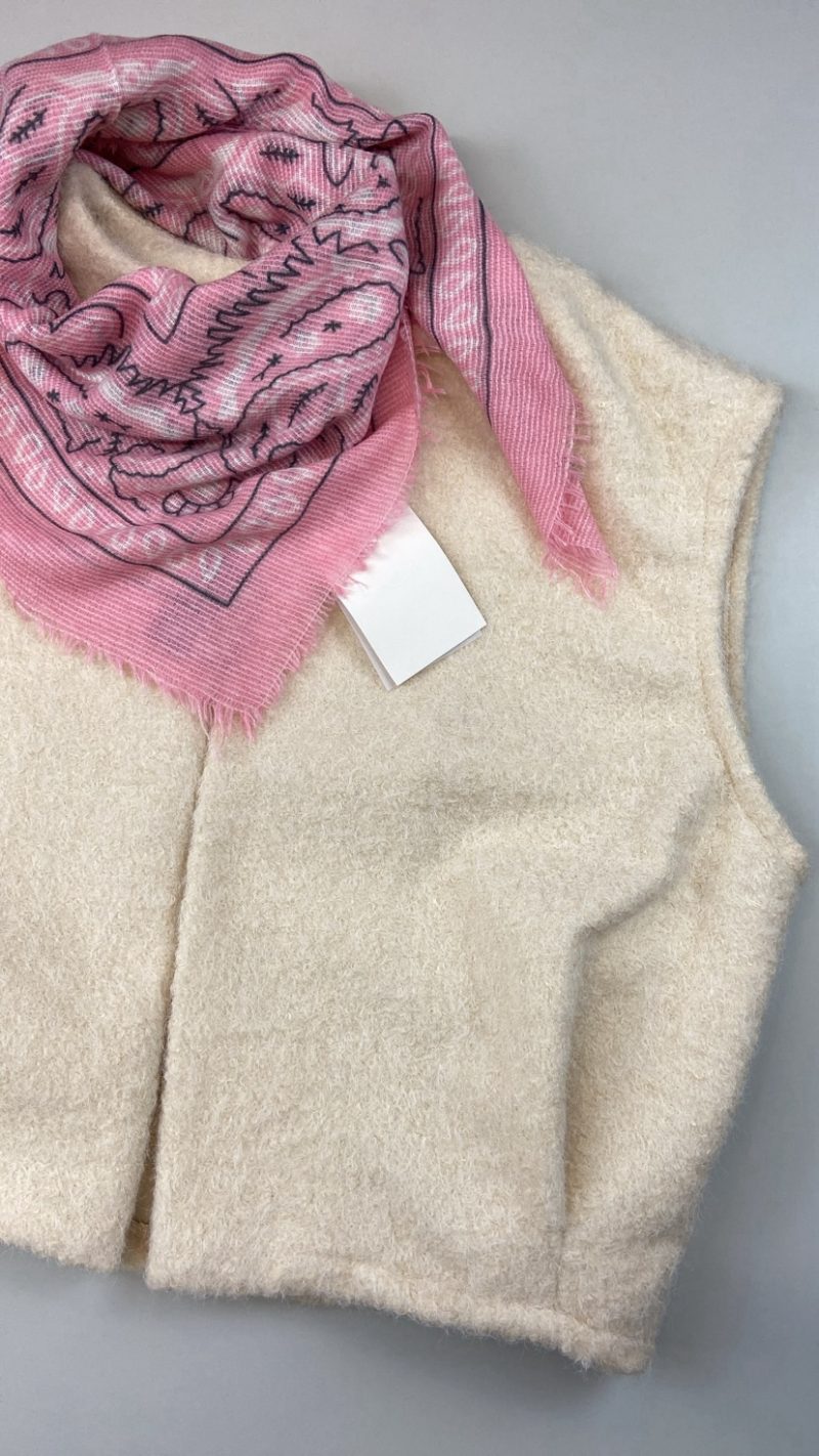 Foulard écharpe légère Tessa rose