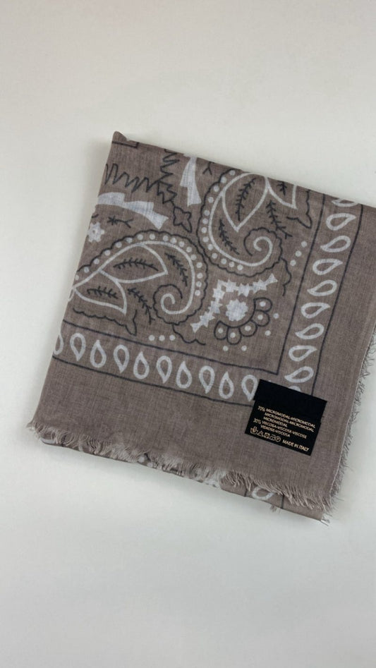 Foulard Nino taupe | VERSION PRINTEMPS