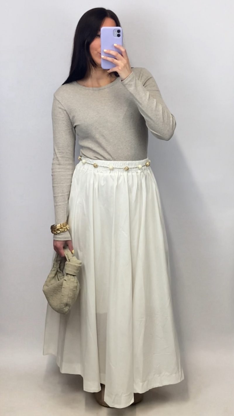 Maxi Jupe Aura blanche