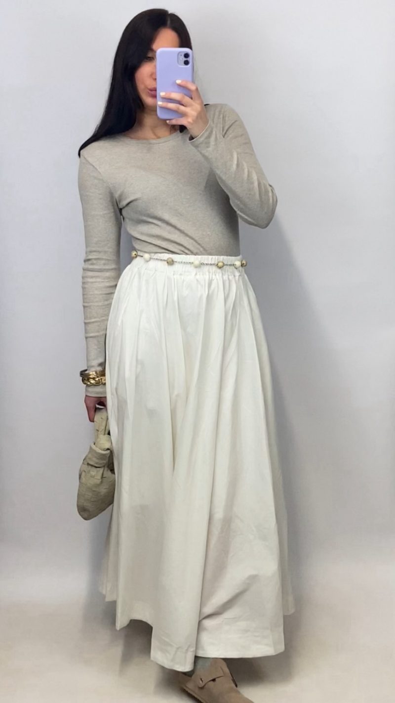 Maxi Jupe Aura blanche