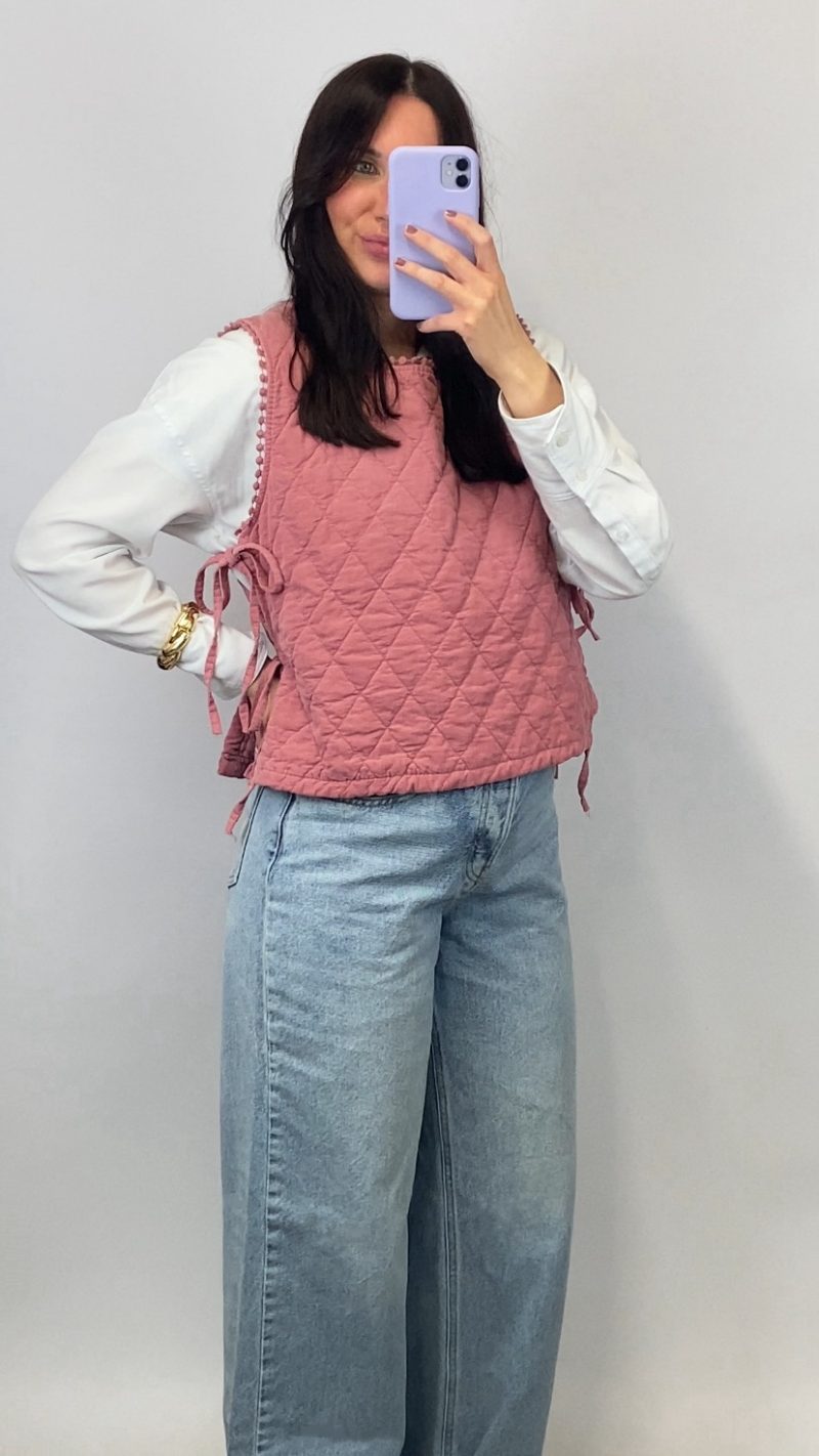 Plastron Malo vieux rose