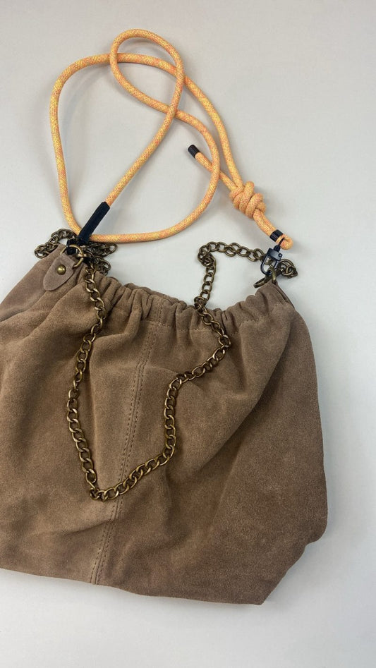 Sac Sasha suede taupe
