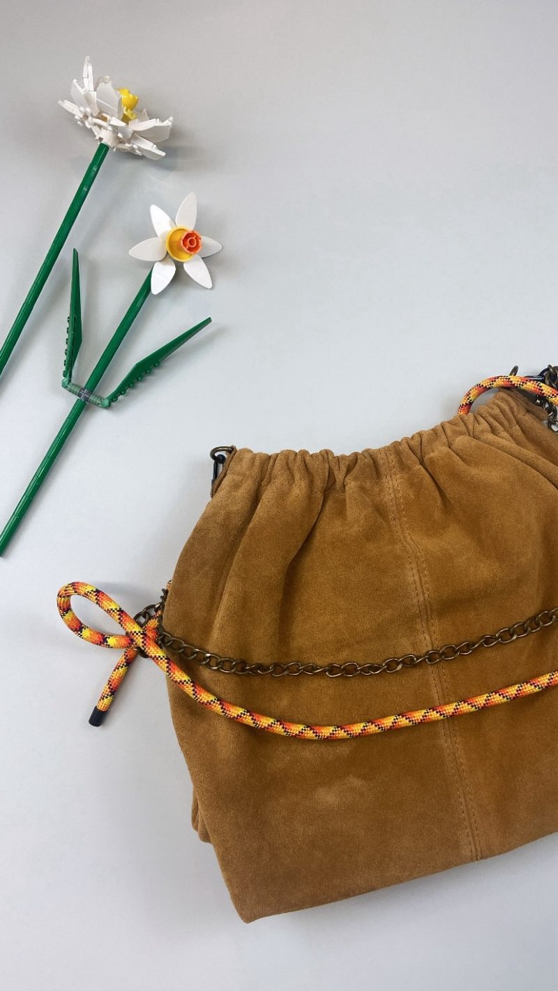 Sac Sasha suede camel