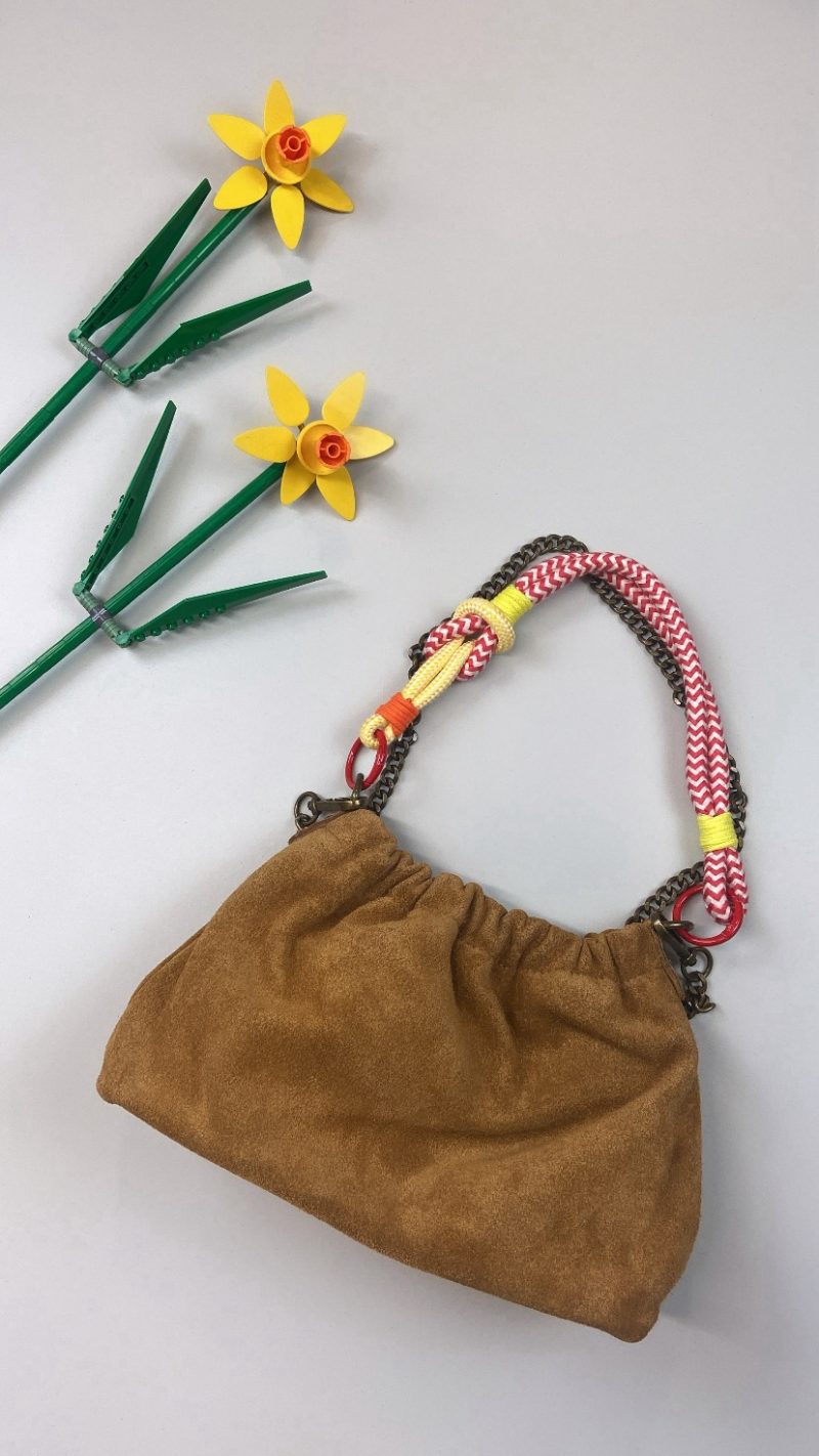 Sac Paloma suede camel – small