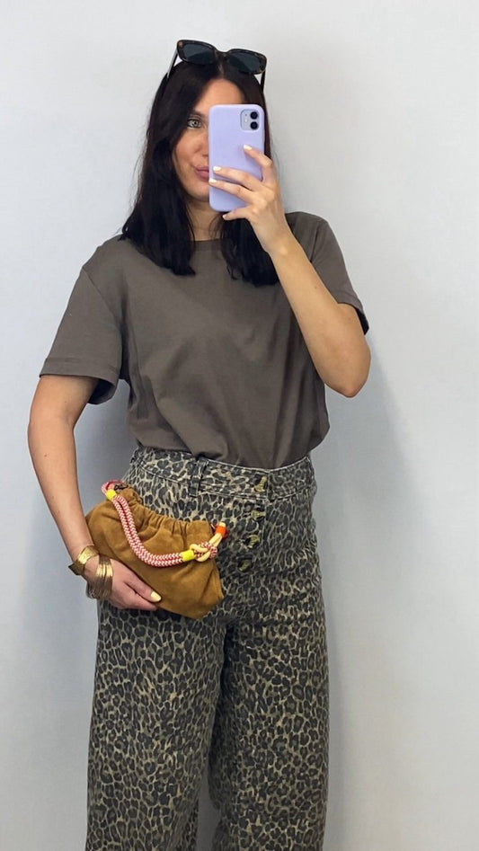 Sac Paloma suede camel – small