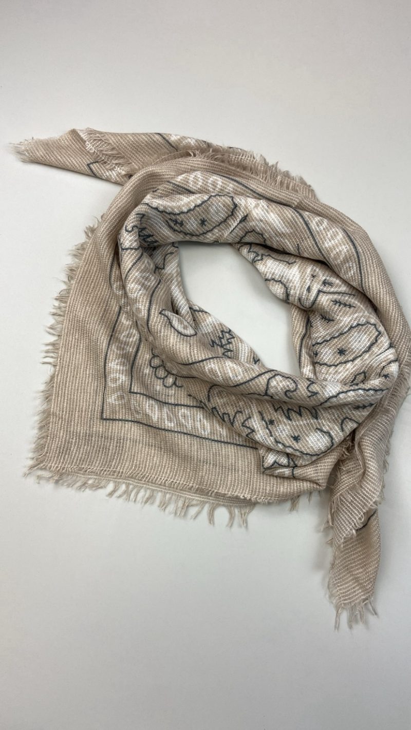 Foulard écharpe légère Tessa beige