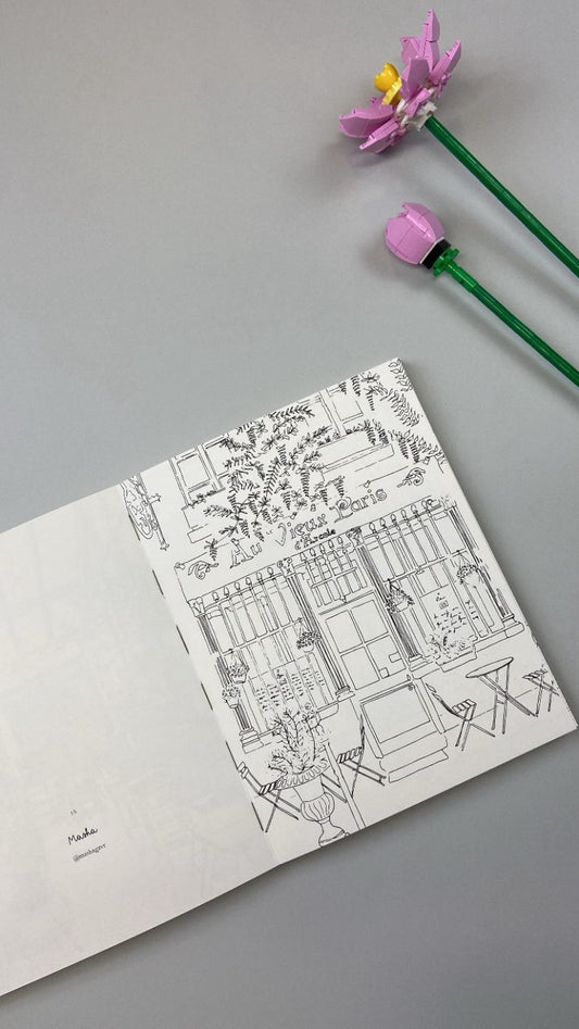 Carnet de coloriage – Paris de Zoé de Las Cases