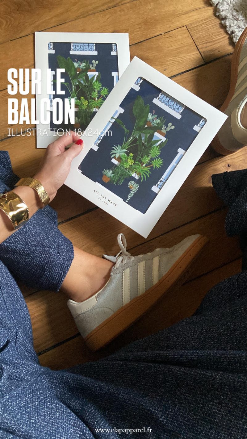 Illustration Sur le balcon