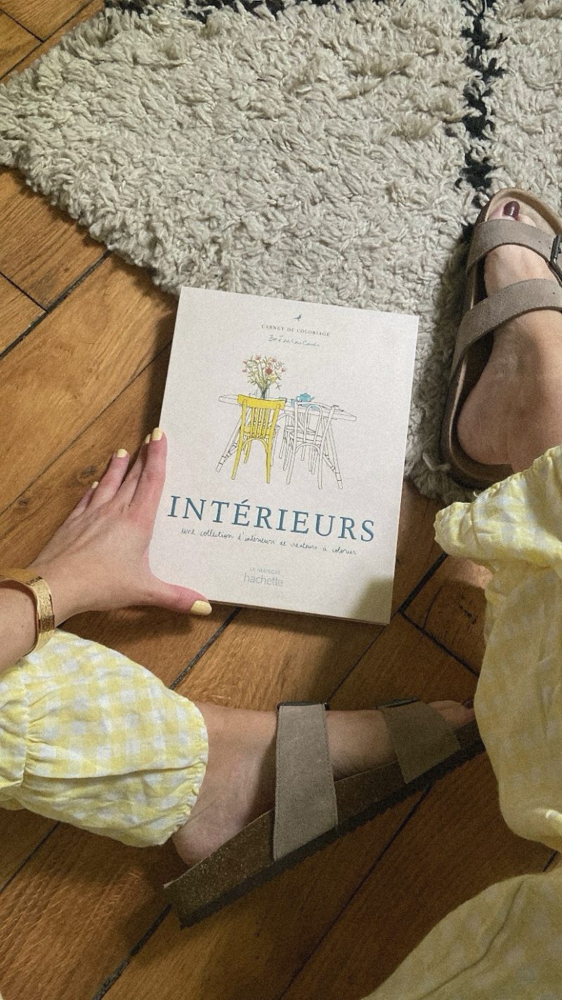 Carnet de coloriage – Intérieurs de Zoé de Las Cases