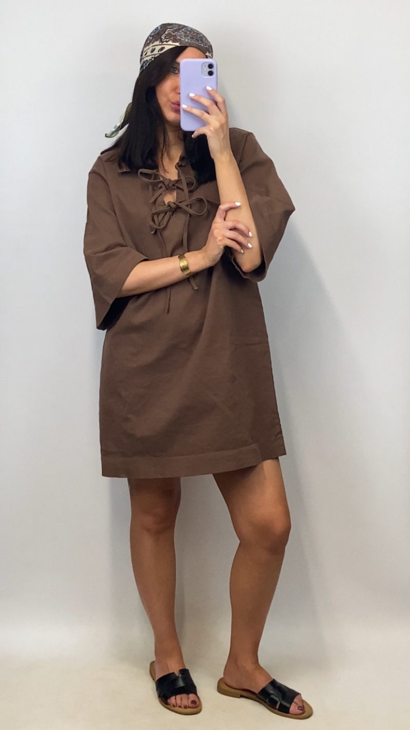 Robe en jean Anaé mocha