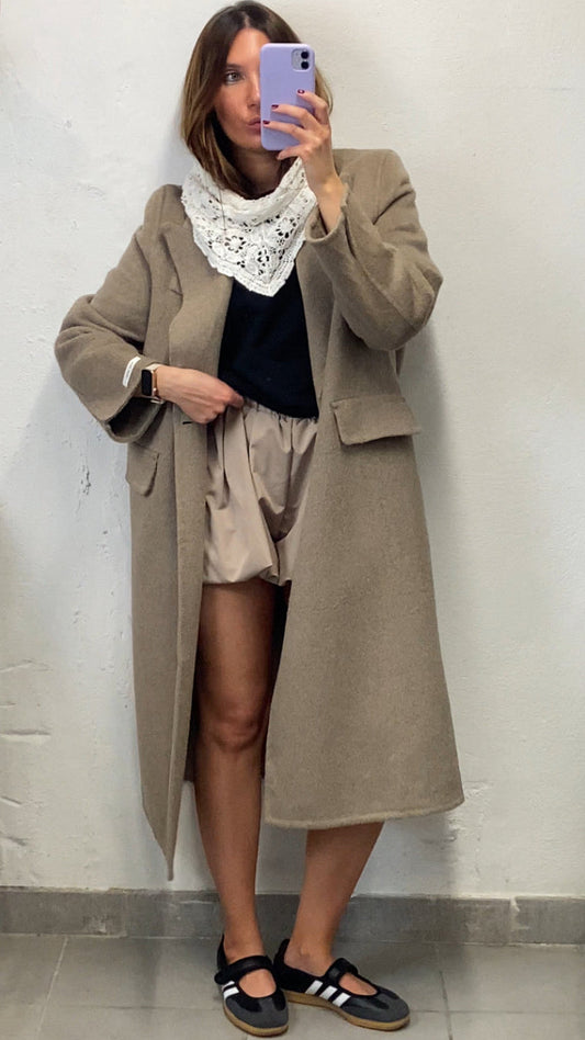 Manteau premium taupe