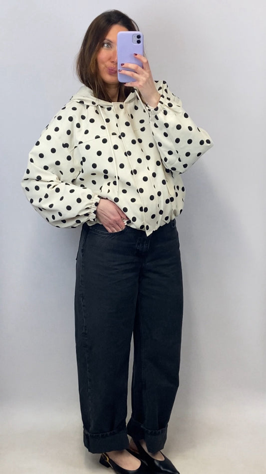 Veste légère à pois