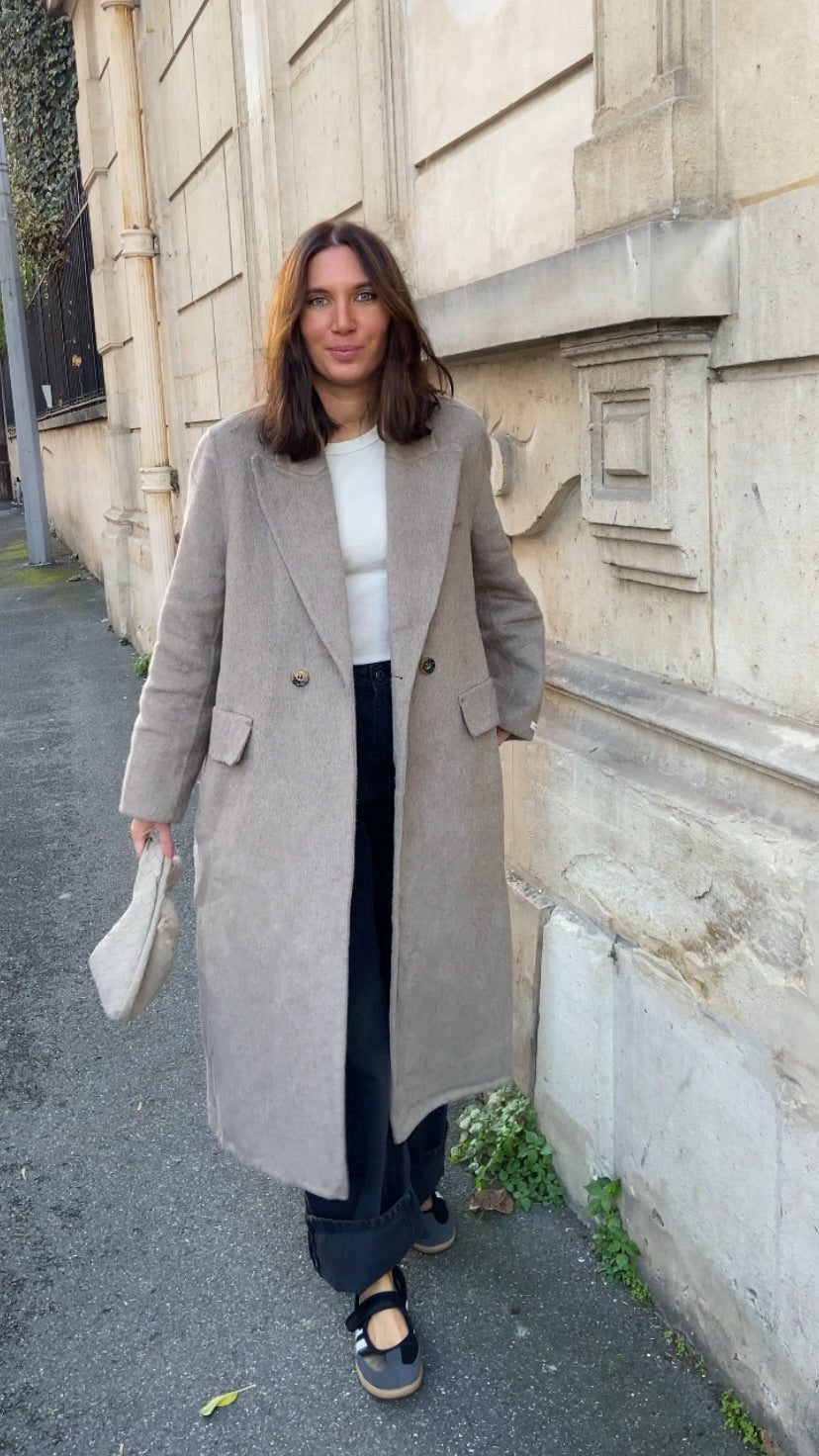 Manteau premium taupe