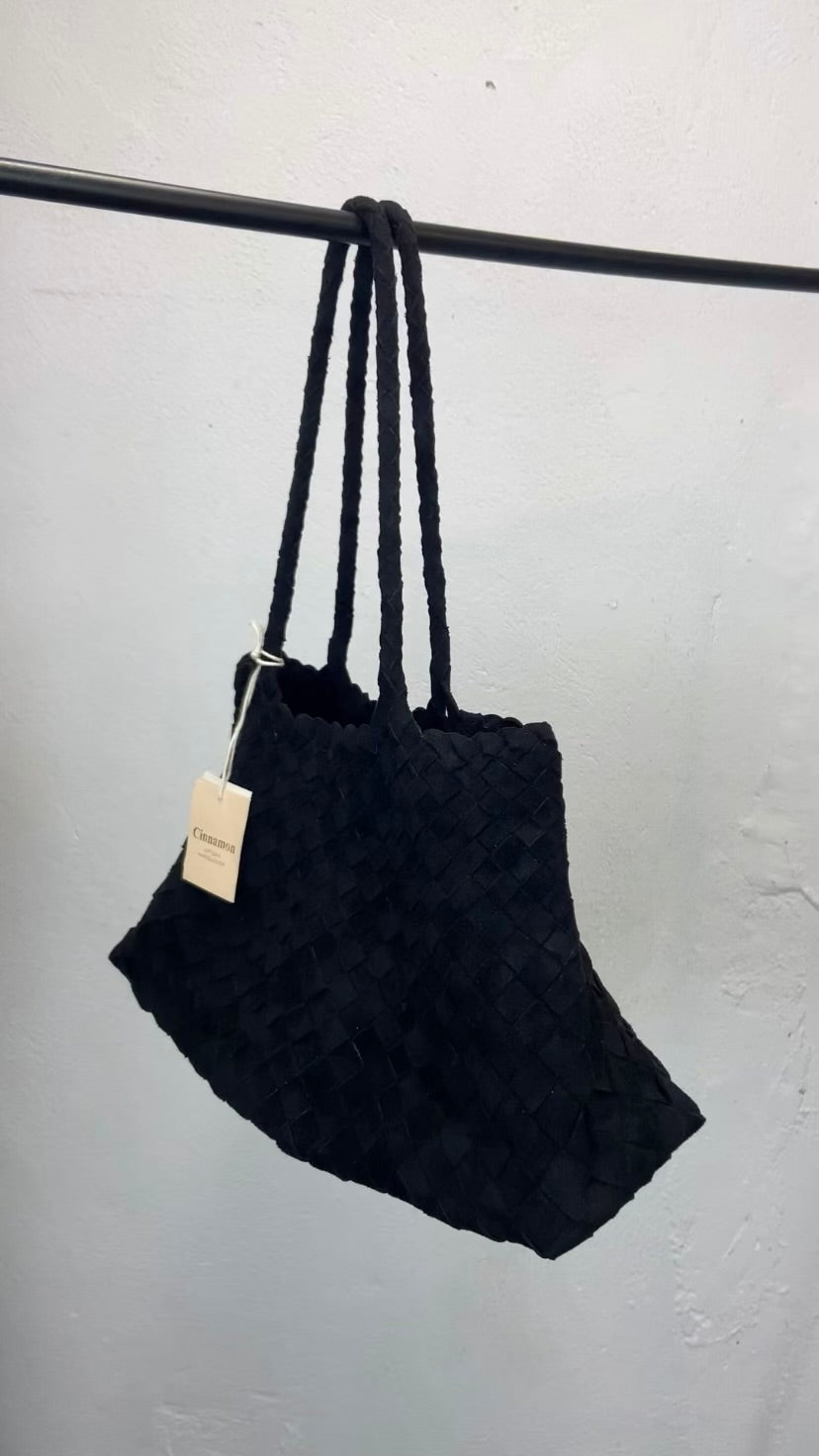Sac tressé noir
