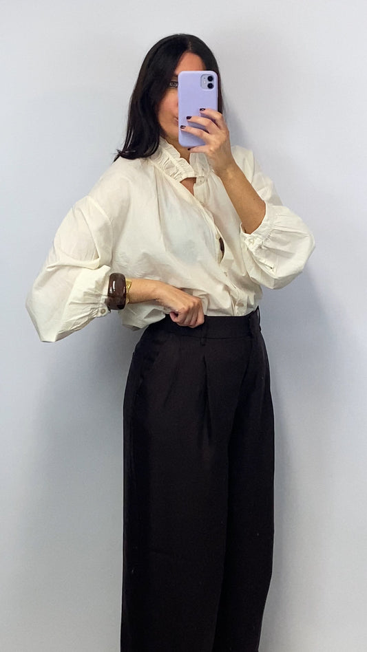 Chemise oversize Louison écrue