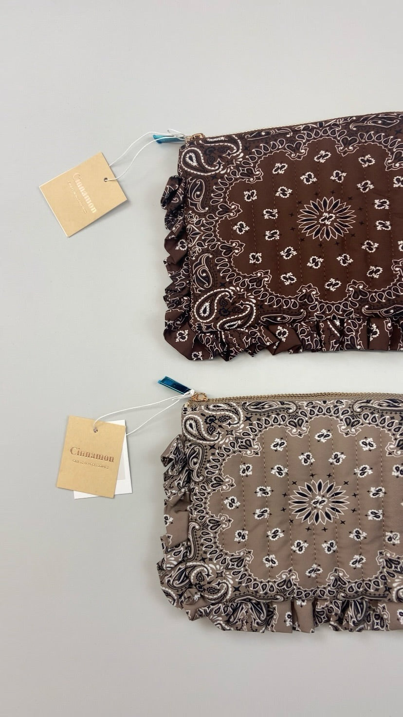 Pochette bandana beige
