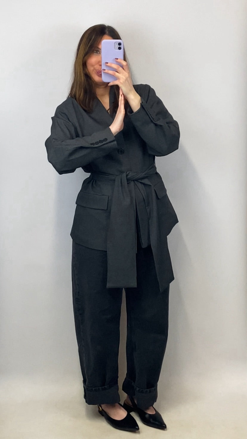 Blazer Kimono gris