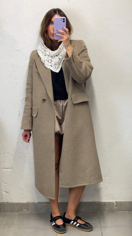 Manteau premium taupe