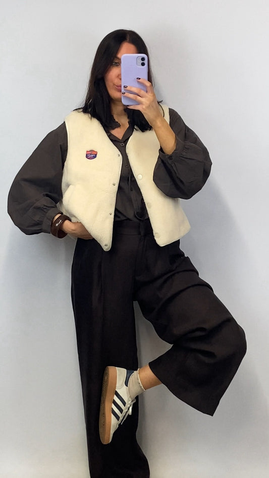 Gilet sans manches Simon écru