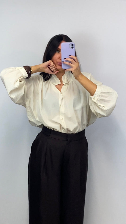 Chemise oversize Louison écrue