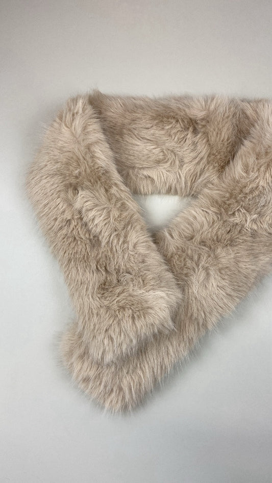 Col Minori faux fur écru/beige