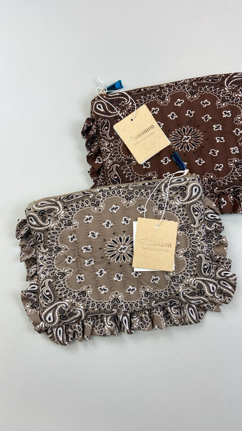 Pochette bandana beige