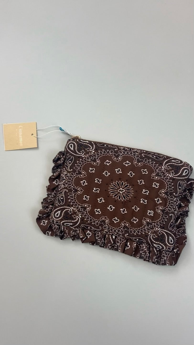 Pochette bandana marron