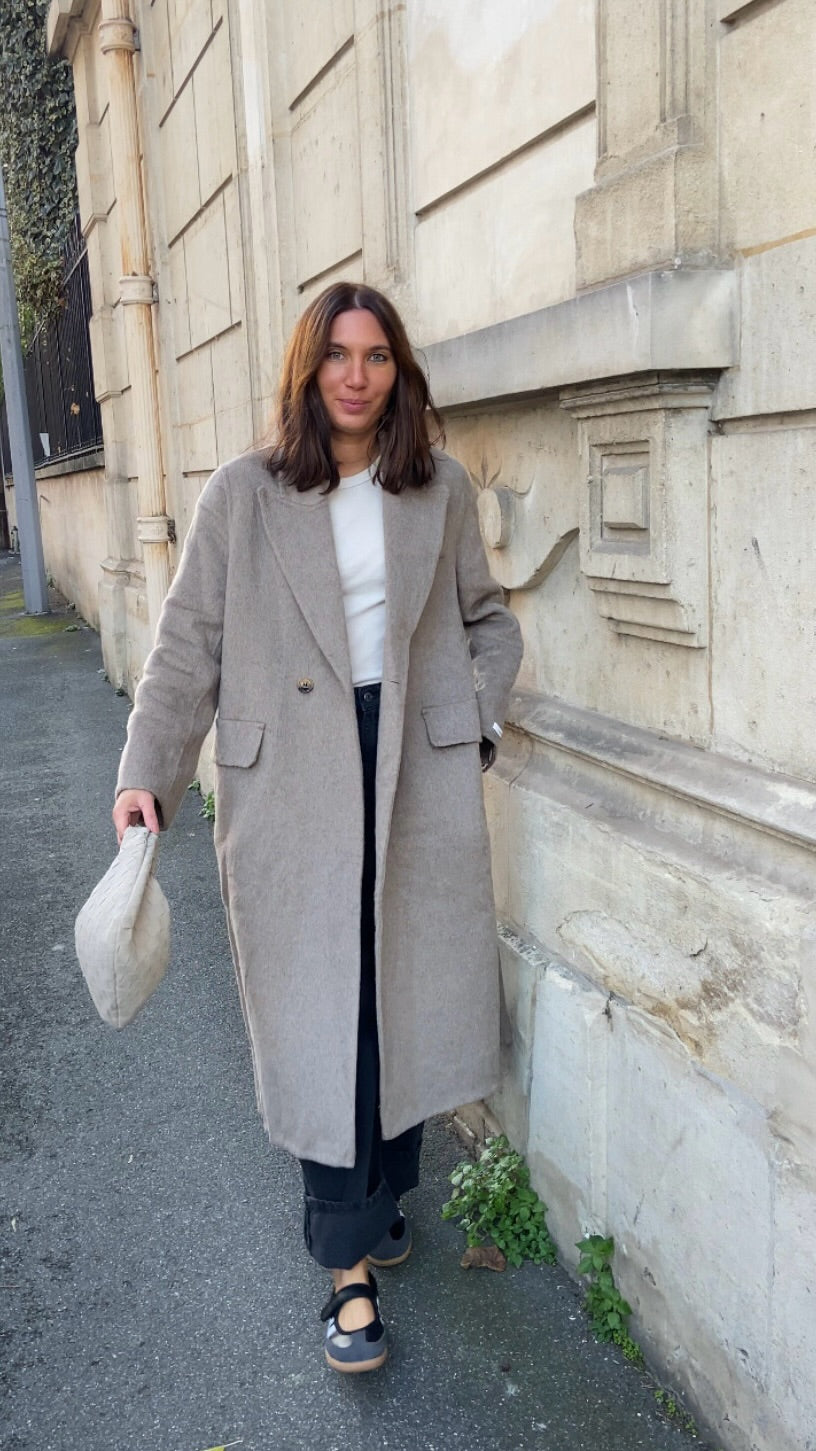 Manteau premium taupe