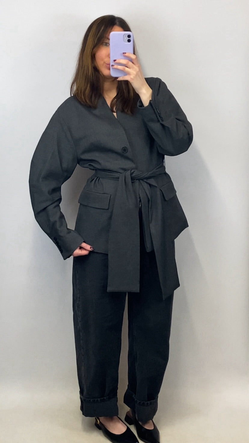 Blazer Kimono gris