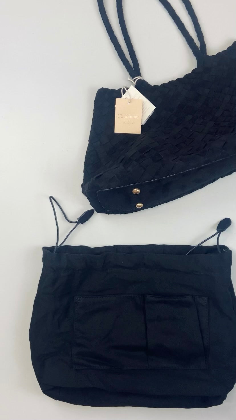 Sac tressé noir