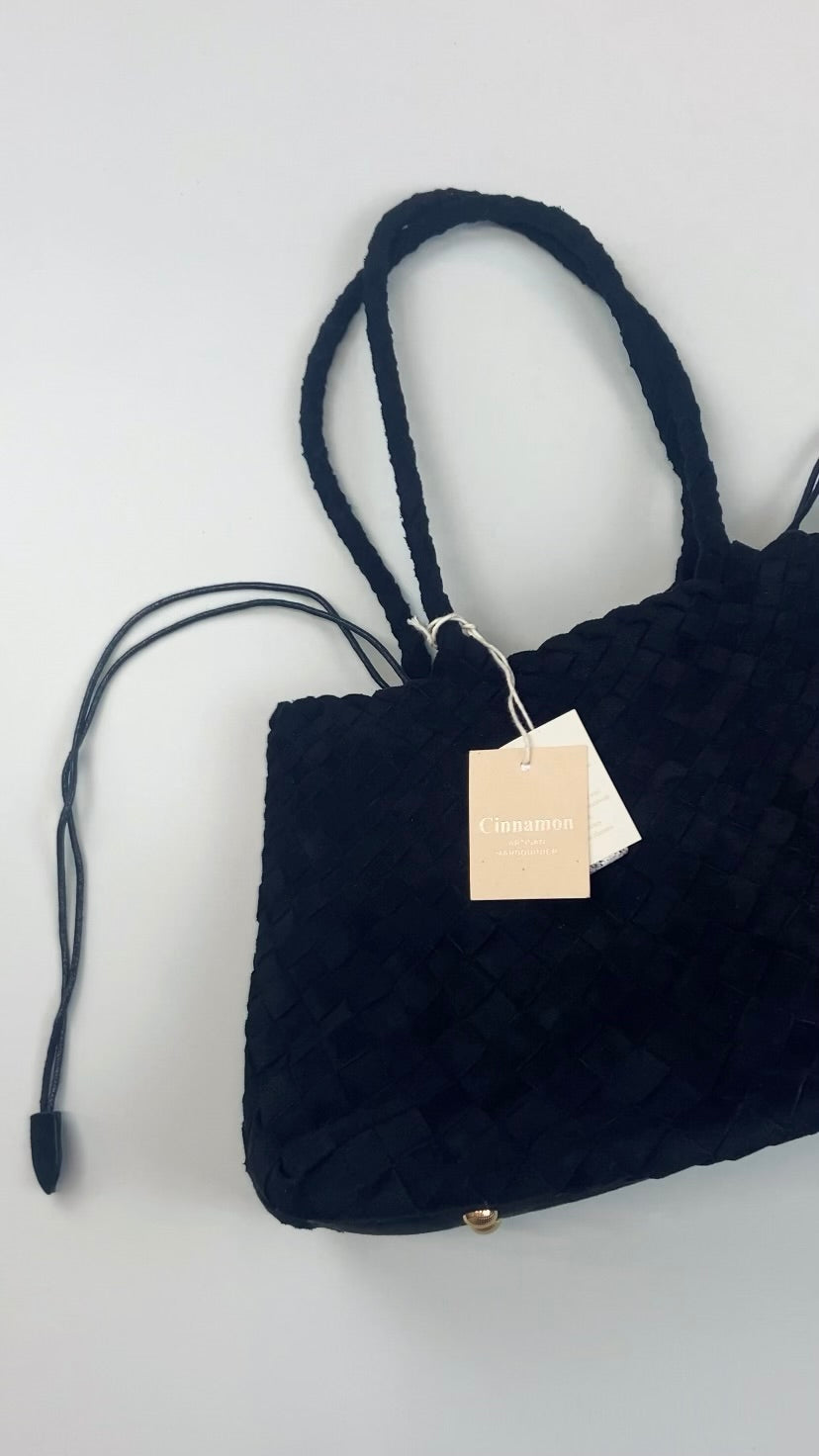 Sac tressé noir