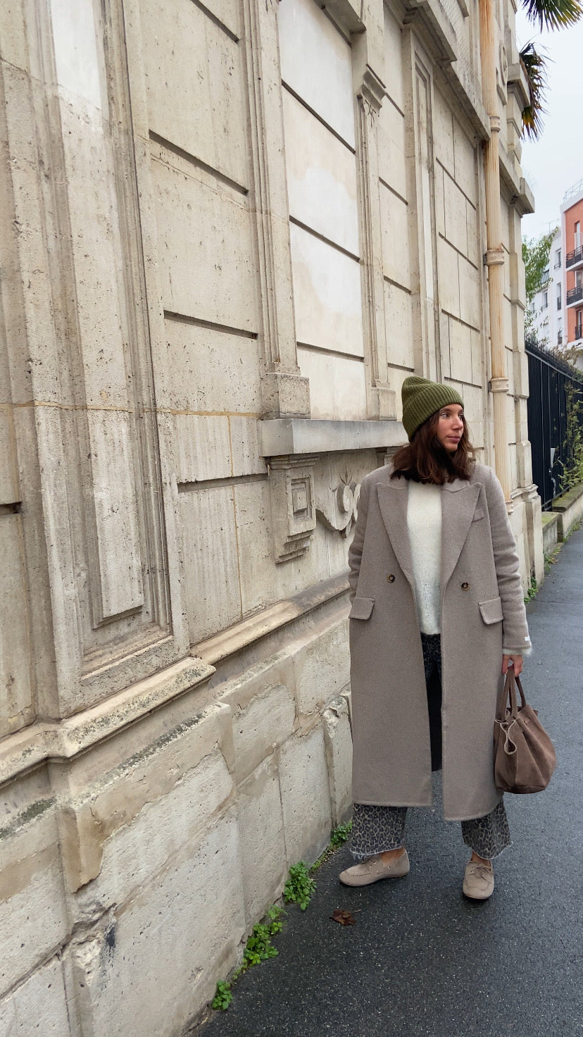 Manteau premium taupe