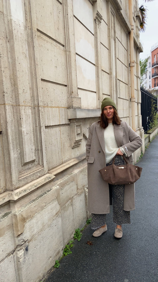 Manteau premium taupe