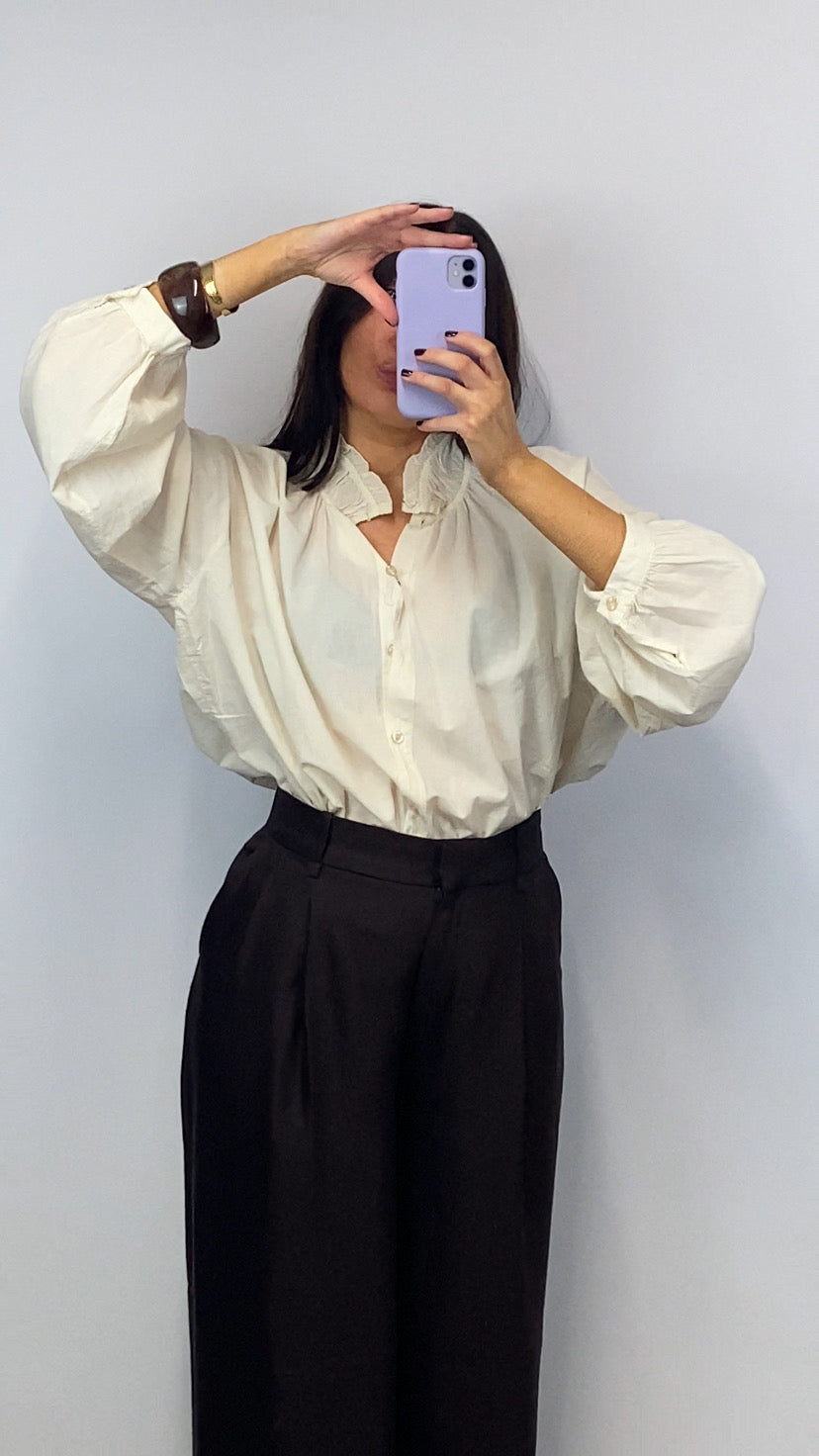 Chemise oversize Louison écrue